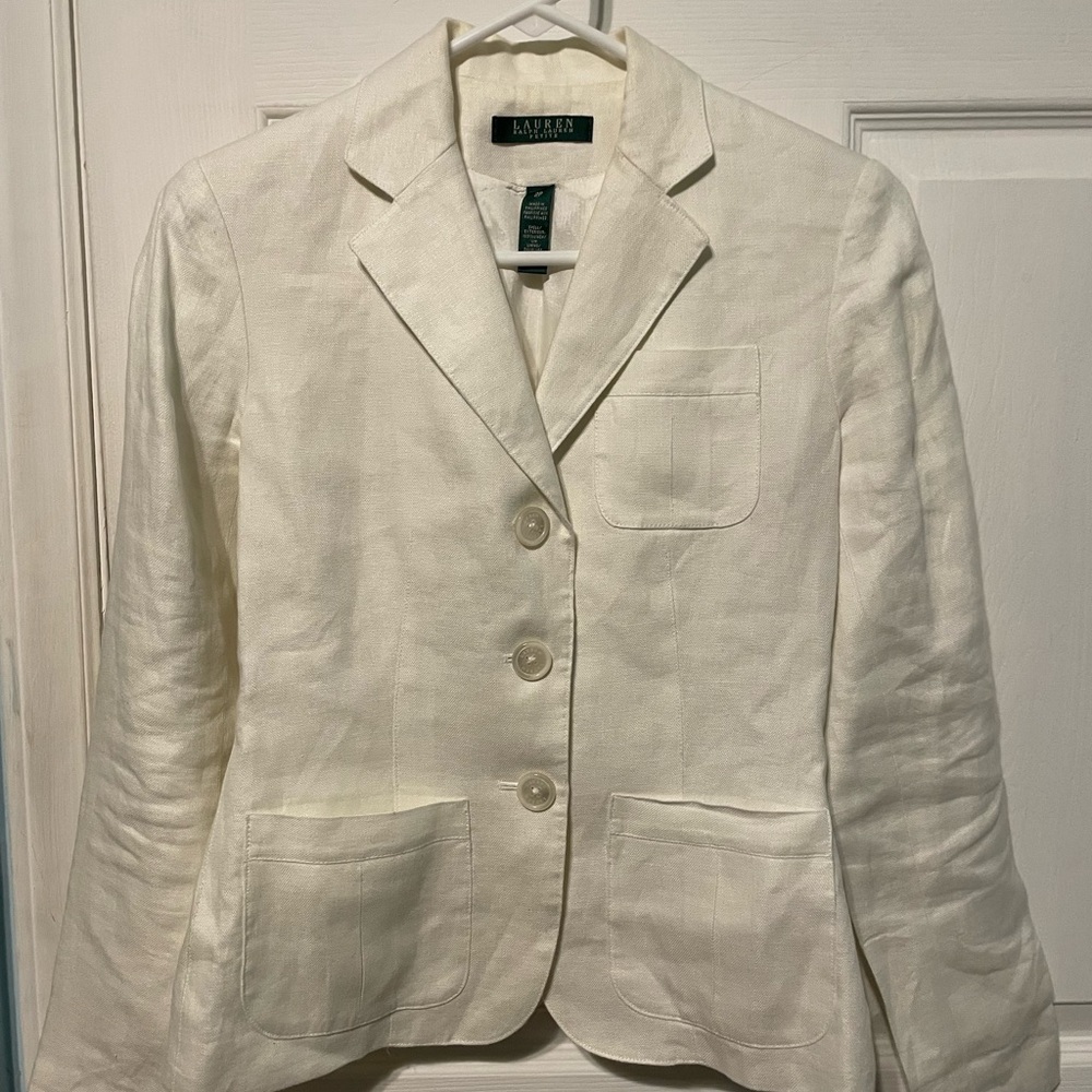 Lauren Ralph Lauren Women's Cream Blazer